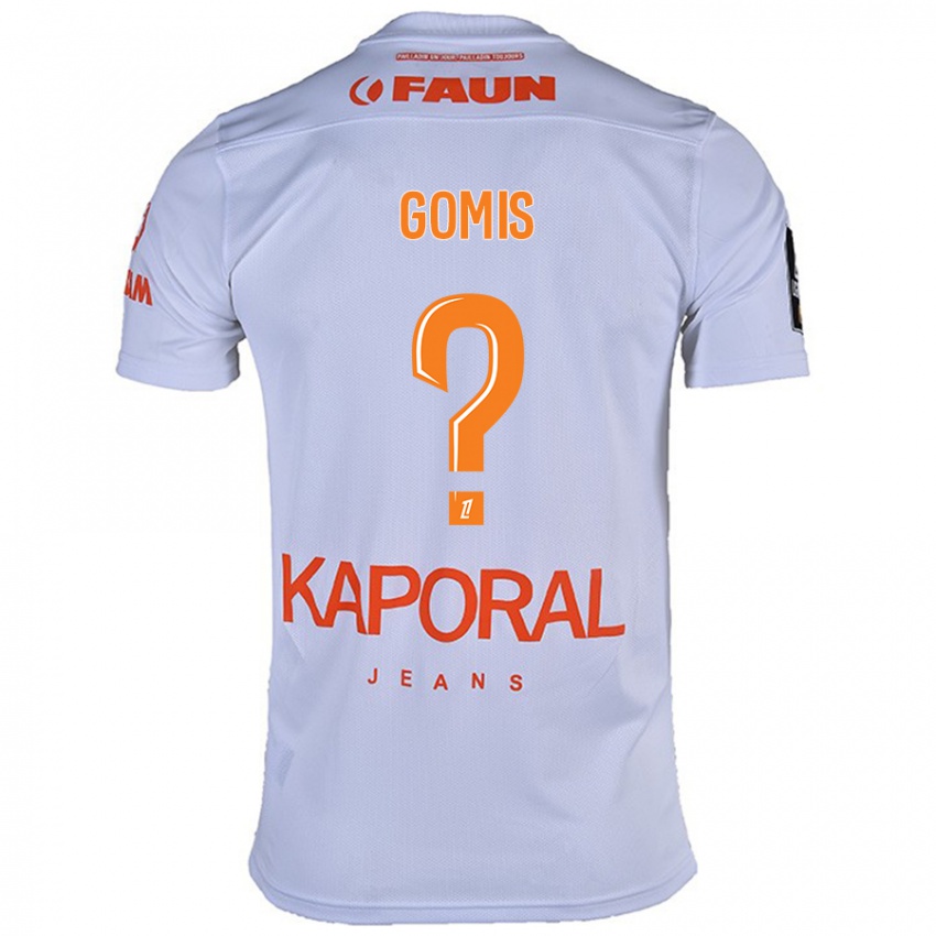 Hombre Camiseta Kabissan Gomis #0 Blanco 2ª Equipación 2024/25 La Camisa México