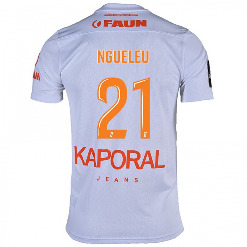 Hombre Camiseta Nina Ngueleu #21 Blanco 2ª Equipación 2024/25 La Camisa México