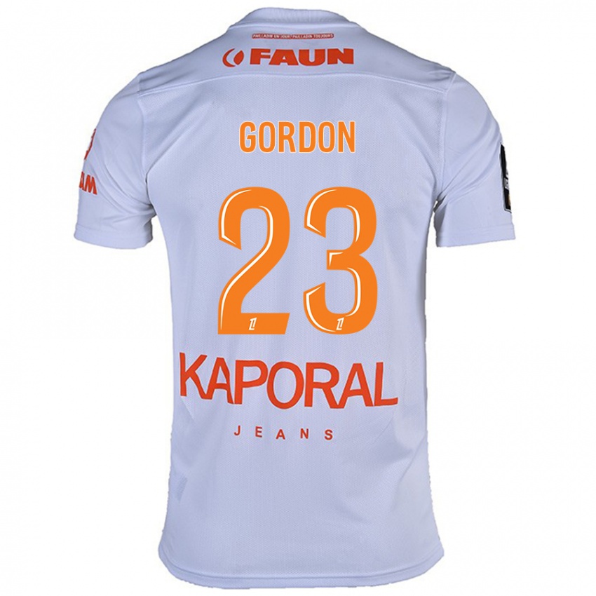 Hombre Camiseta Sh'nia Gordon #23 Blanco 2ª Equipación 2024/25 La Camisa México