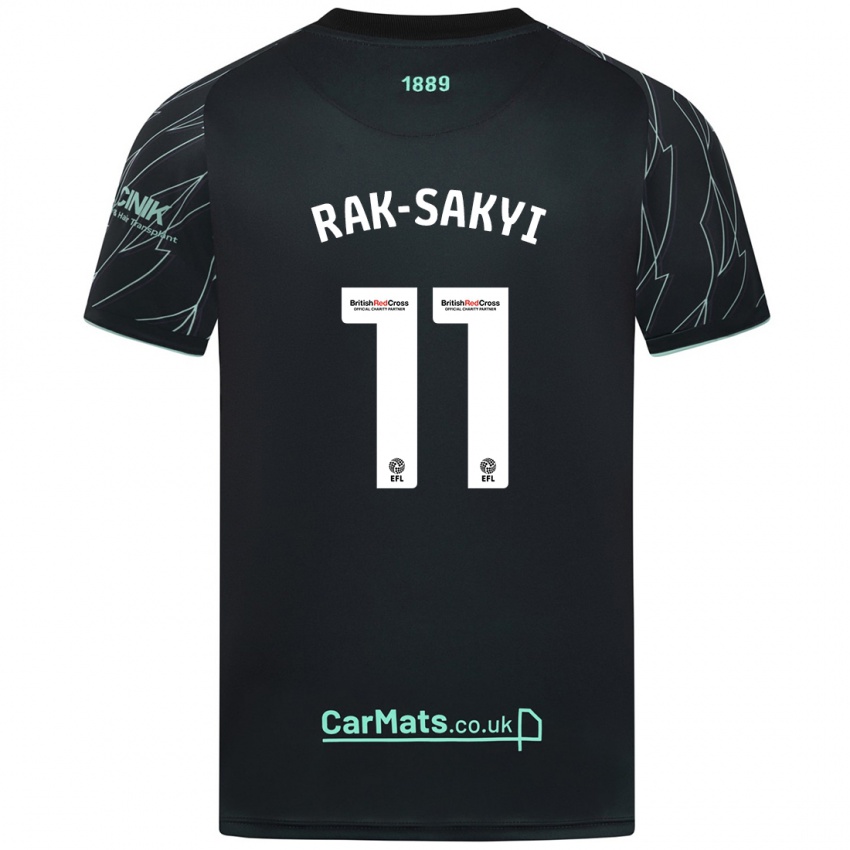 Hombre Camiseta Jesurun Rak-Sakyi #11 Negro Verde 2ª Equipación 2024/25 La Camisa México