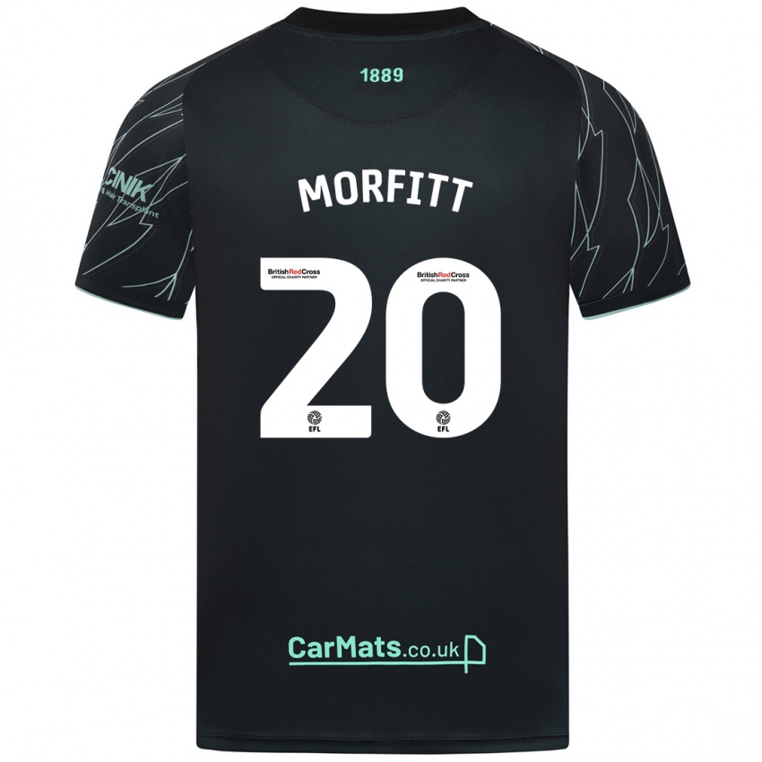 Hombre Camiseta Izzy Morfitt #20 Negro Verde 2ª Equipación 2024/25 La Camisa México