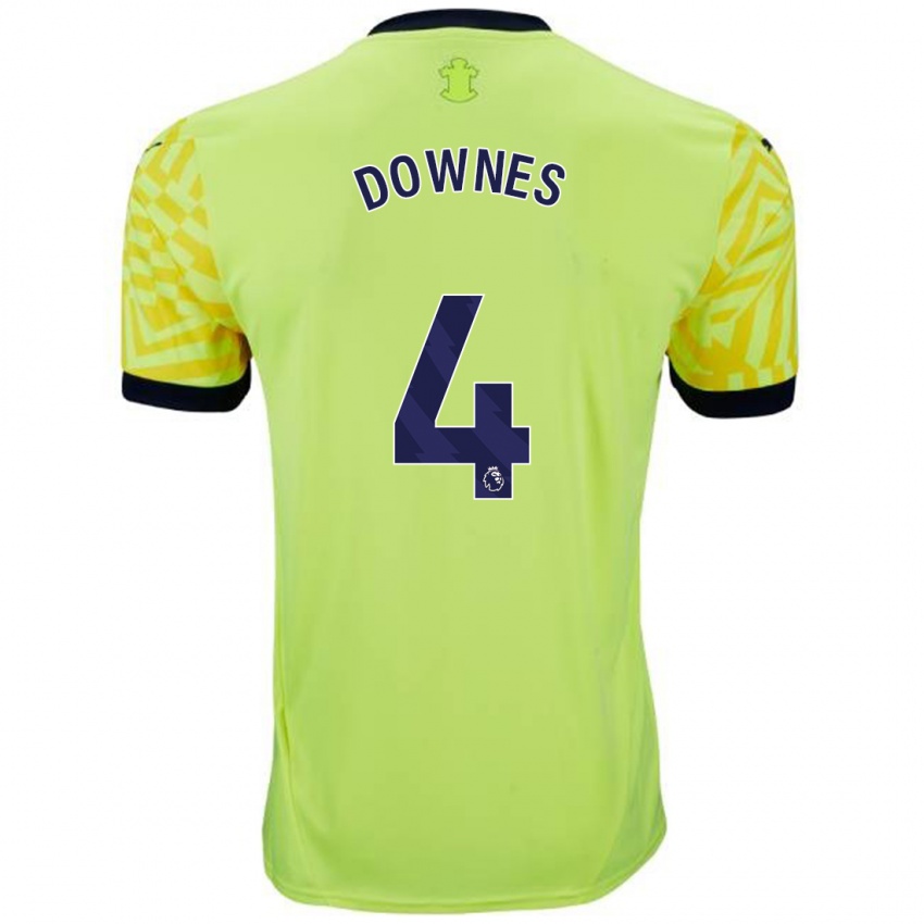 Hombre Camiseta Flynn Downes #4 Amarillo 2ª Equipación 2024/25 La Camisa México