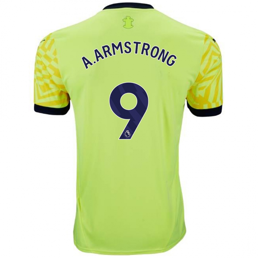 Hombre Camiseta Adam Armstrong #9 Amarillo 2ª Equipación 2024/25 La Camisa México