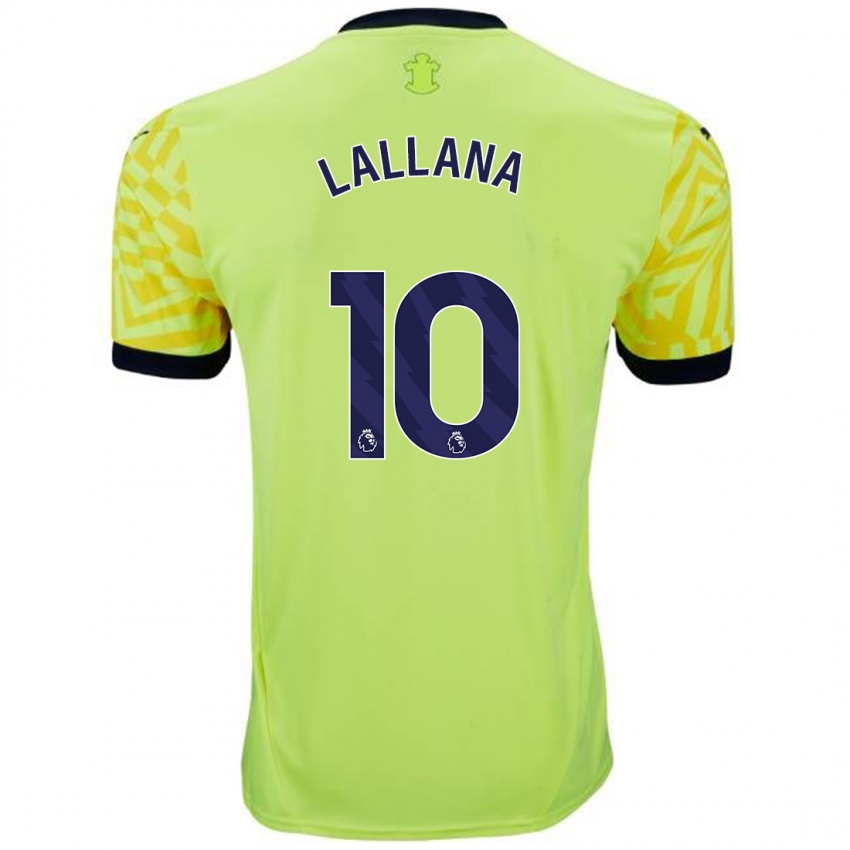 Hombre Camiseta Adam Lallana #10 Amarillo 2ª Equipación 2024/25 La Camisa México