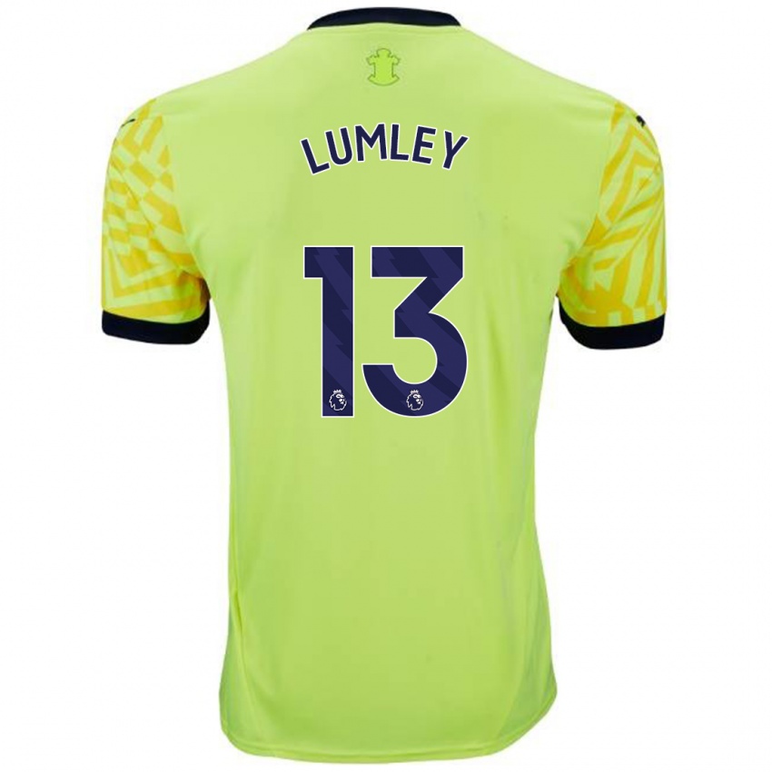 Hombre Camiseta Joe Lumley #13 Amarillo 2ª Equipación 2024/25 La Camisa México