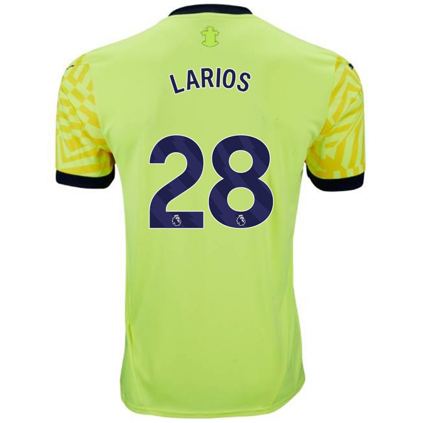 Hombre Camiseta Juan Larios #28 Amarillo 2ª Equipación 2024/25 La Camisa México