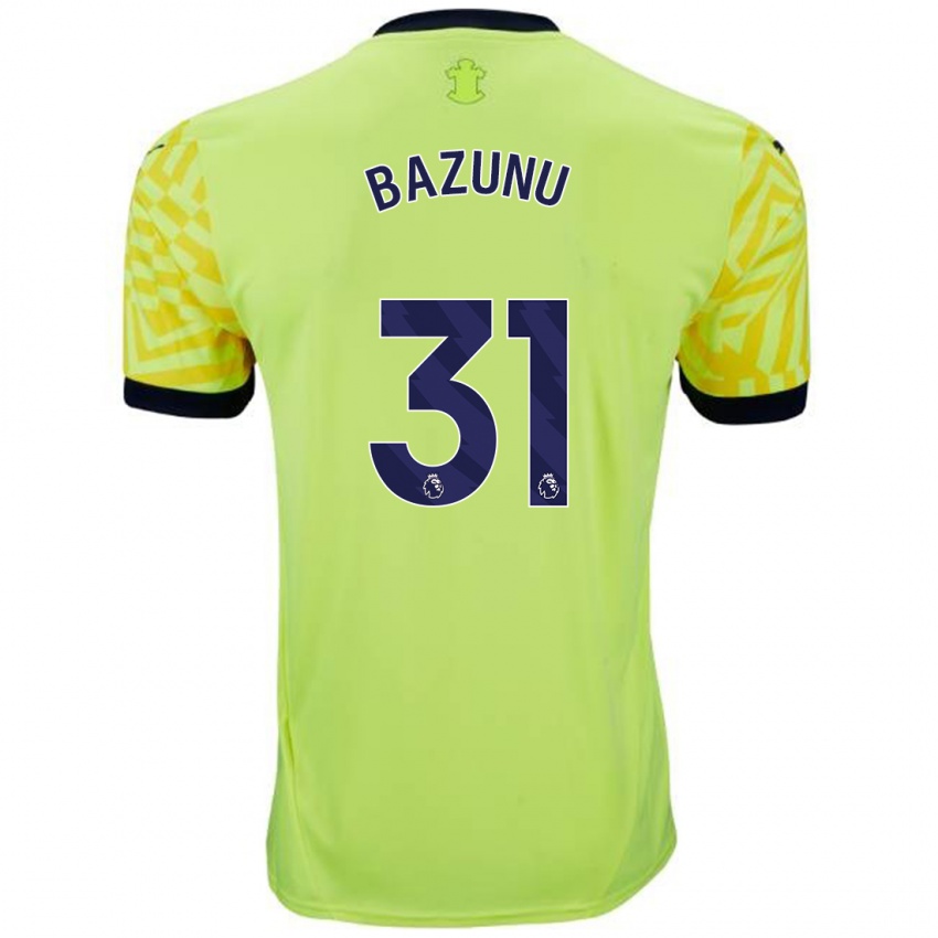 Hombre Camiseta Gavin Bazunu #31 Amarillo 2ª Equipación 2024/25 La Camisa México