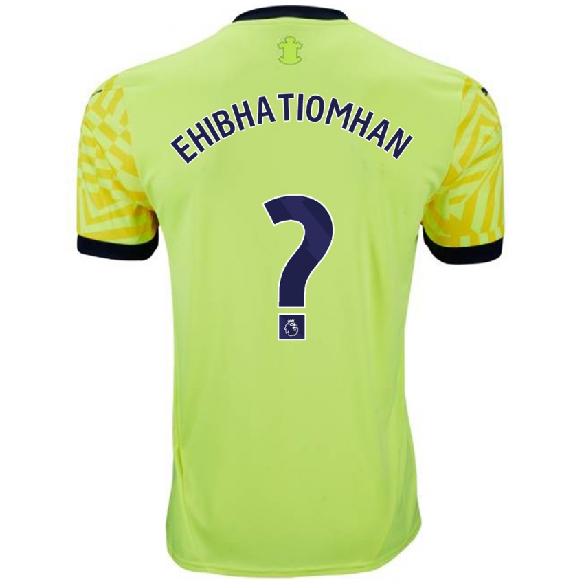 Hombre Camiseta Princewill Ehibhatiomhan #0 Amarillo 2ª Equipación 2024/25 La Camisa México