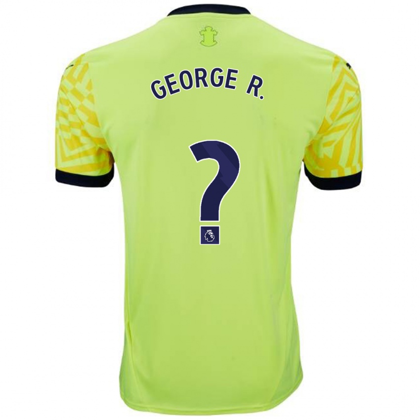 Hombre Camiseta George Robinson #0 Amarillo 2ª Equipación 2024/25 La Camisa México