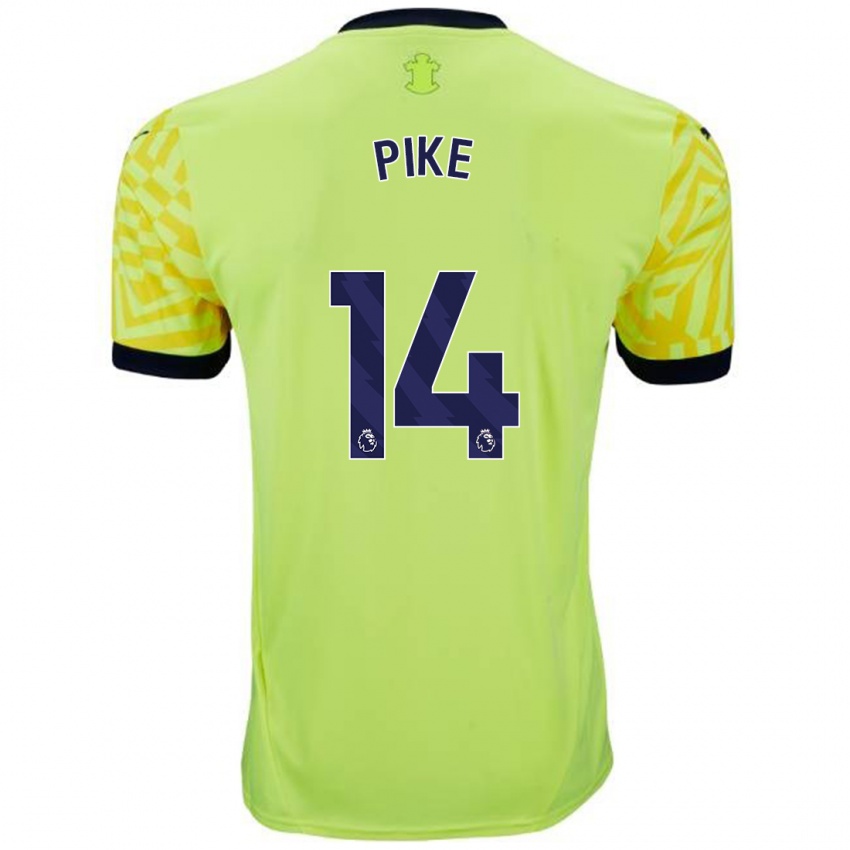 Hombre Camiseta Molly Pike #14 Amarillo 2ª Equipación 2024/25 La Camisa México