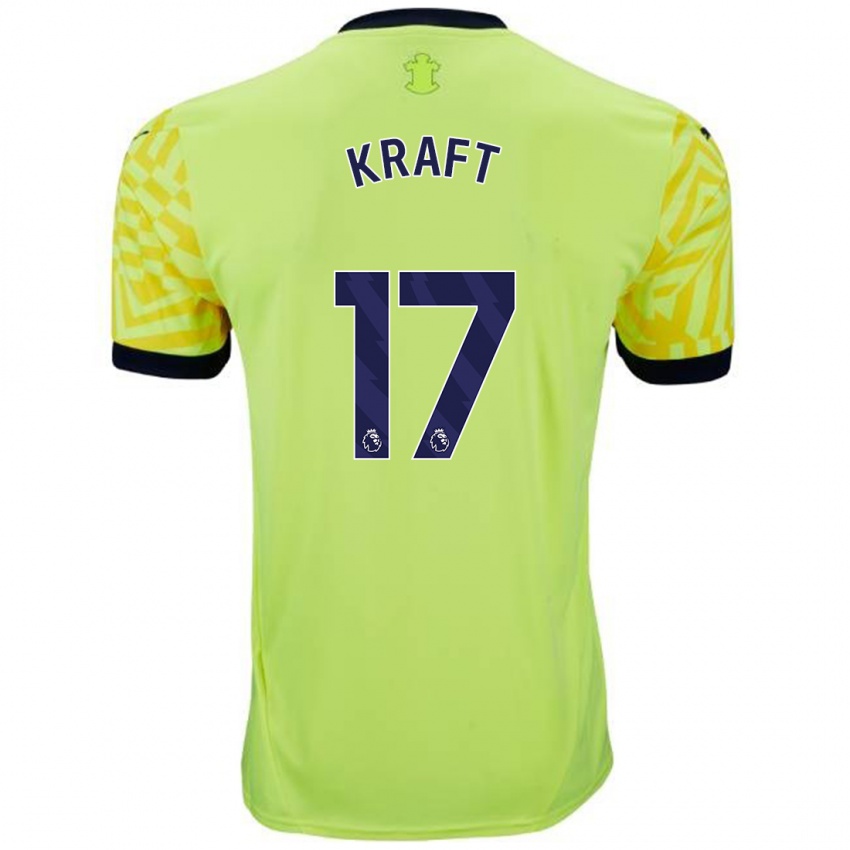 Hombre Camiseta Emily Kraft #17 Amarillo 2ª Equipación 2024/25 La Camisa México