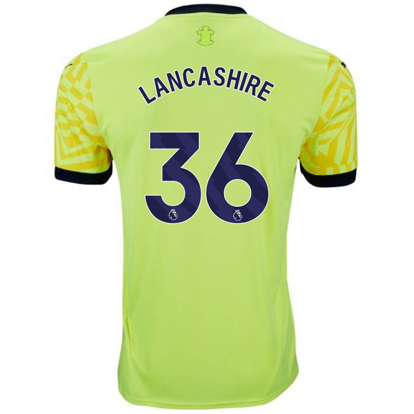 Hombre Camiseta Olly Lancashire #36 Amarillo 2ª Equipación 2024/25 La Camisa México