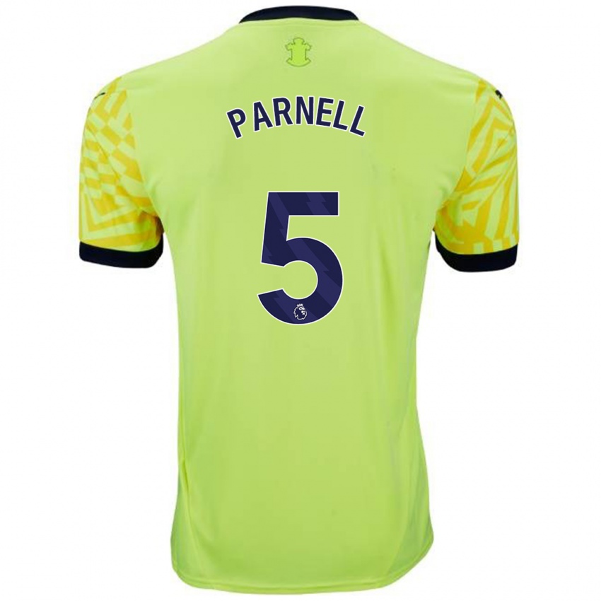 Hombre Camiseta Rosanna Parnell #5 Amarillo 2ª Equipación 2024/25 La Camisa México