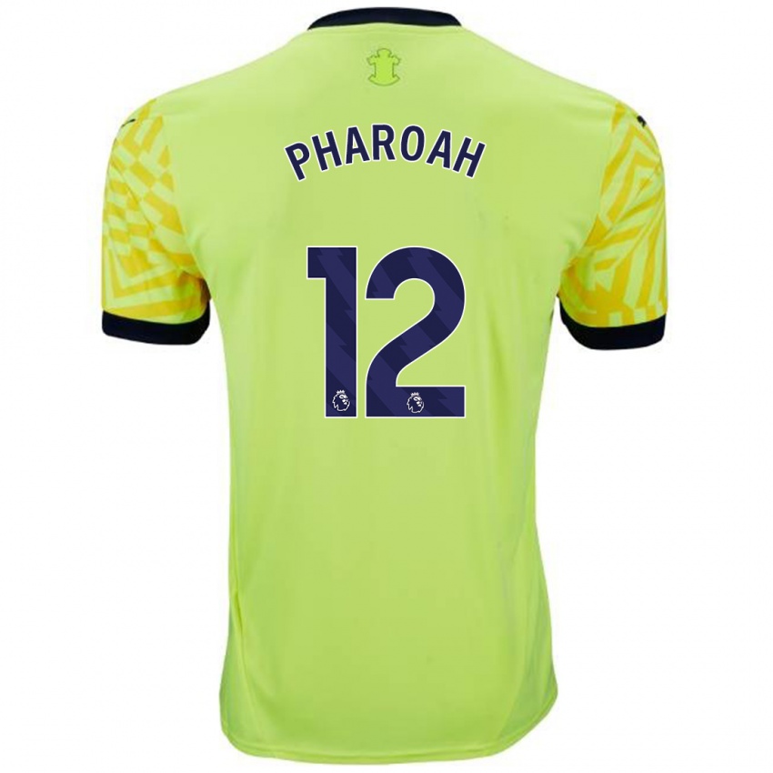 Hombre Camiseta Sophia Pharoah #12 Amarillo 2ª Equipación 2024/25 La Camisa México