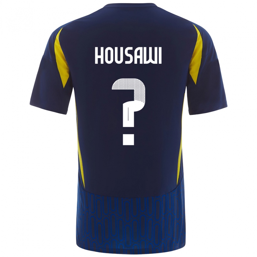 Hombre Camiseta Asser Housawi #0 Azul Amarillo 2ª Equipación 2024/25 La Camisa México