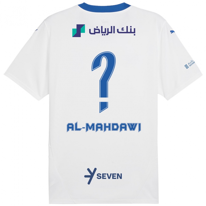 Hombre Camiseta Ali Al-Mahdawi #0 Blanco Azul 2ª Equipación 2024/25 La Camisa México