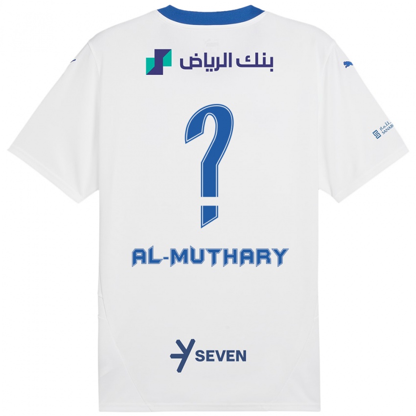 Hombre Camiseta Saad Al-Muthary #0 Blanco Azul 2ª Equipación 2024/25 La Camisa México