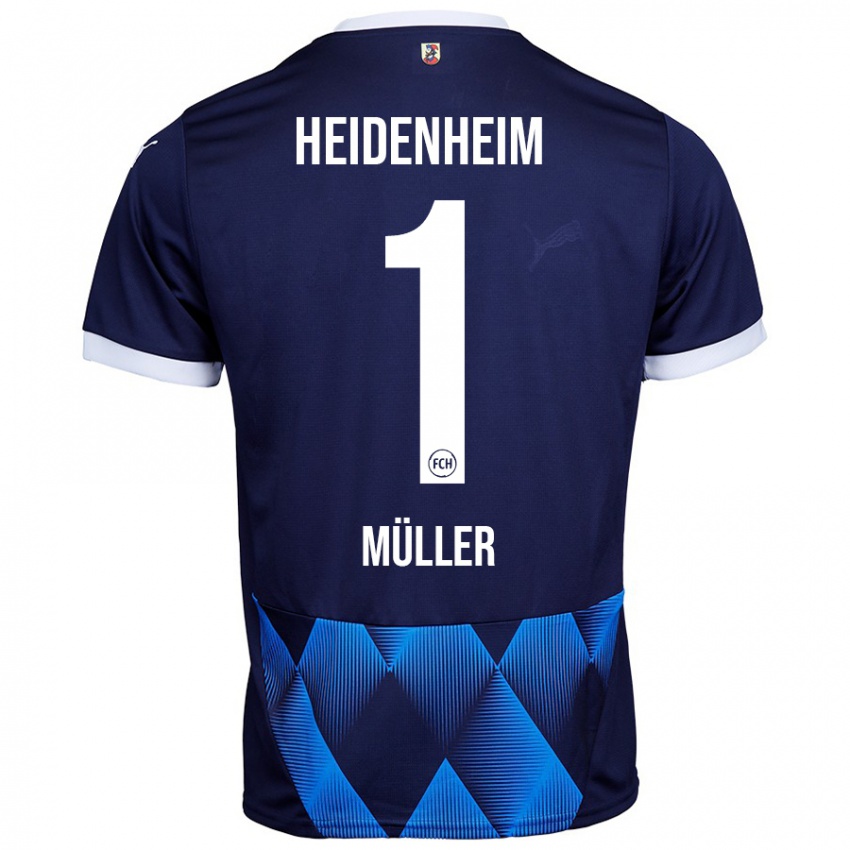 Hombre Camiseta Kevin Müller #1 Azul Marino Oscuro 2ª Equipación 2024/25 La Camisa México