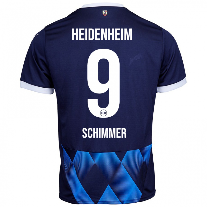 Hombre Camiseta Stefan Schimmer #9 Azul Marino Oscuro 2ª Equipación 2024/25 La Camisa México