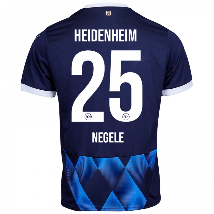 Hombre Camiseta Christopher Negele #25 Azul Marino Oscuro 2ª Equipación 2024/25 La Camisa México