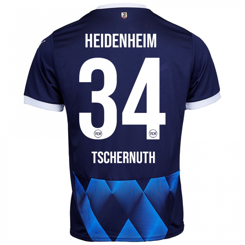 Hombre Camiseta Paul Tschernuth #34 Azul Marino Oscuro 2ª Equipación 2024/25 La Camisa México