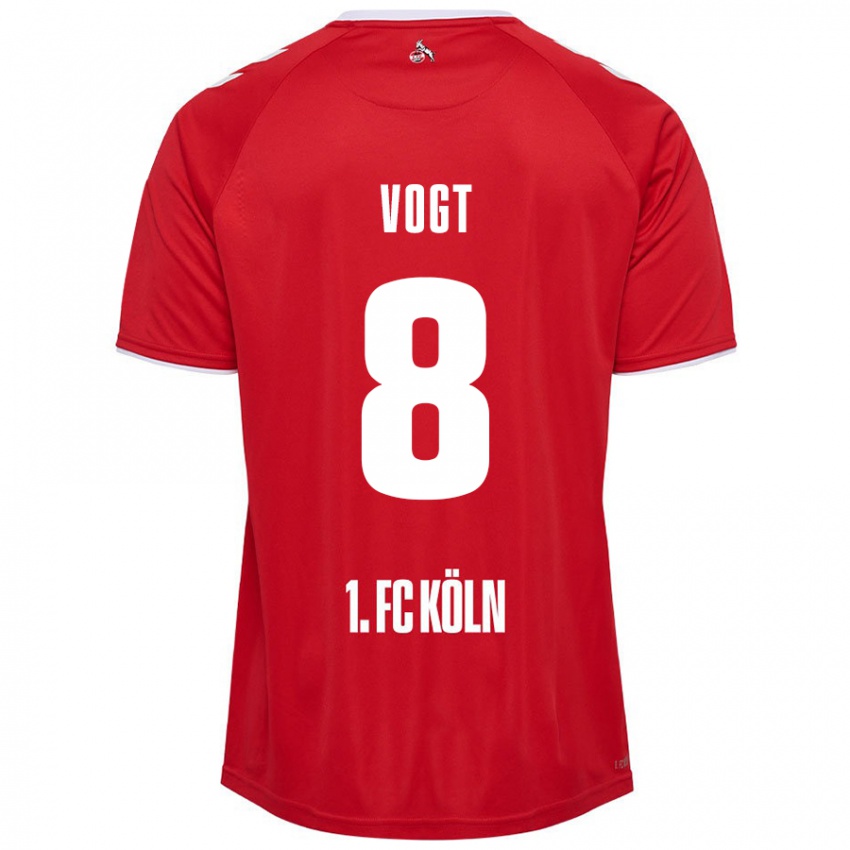 Hombre Camiseta Laura Vogt #8 Rojo Blanco 2ª Equipación 2024/25 La Camisa México