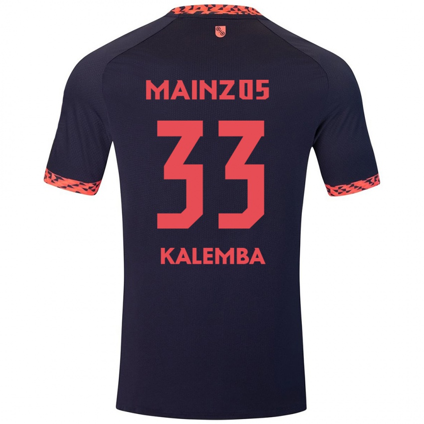 Hombre Camiseta Marcel Kalemba #33 Azul Coral Rojo 2ª Equipación 2024/25 La Camisa México