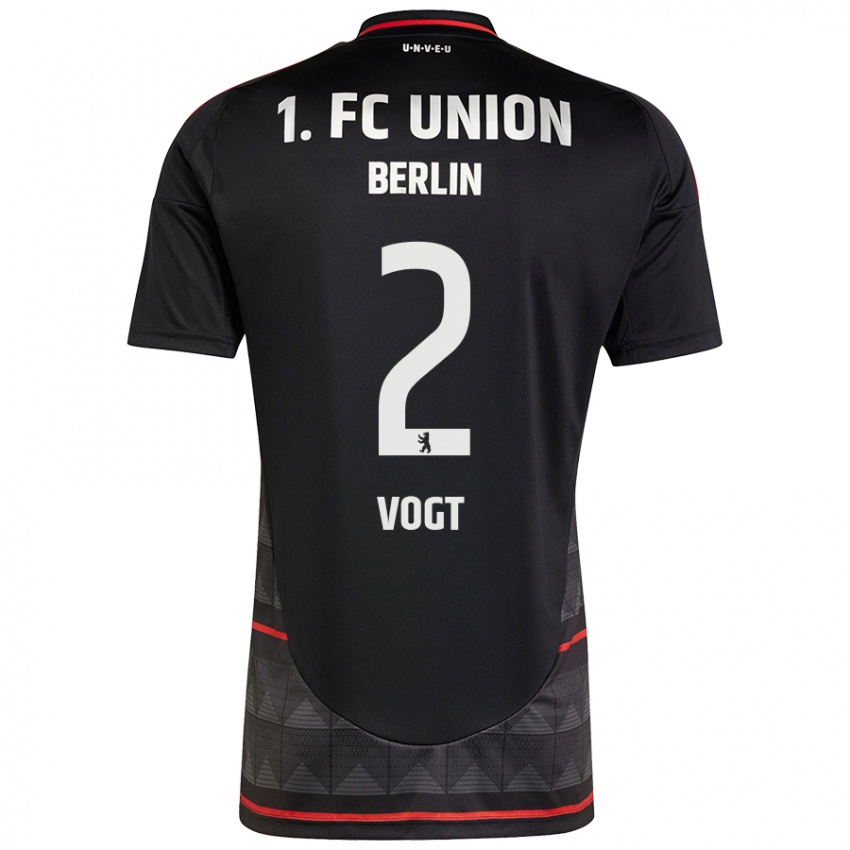 Hombre Camiseta Kevin Vogt #2 Negro 2ª Equipación 2024/25 La Camisa México