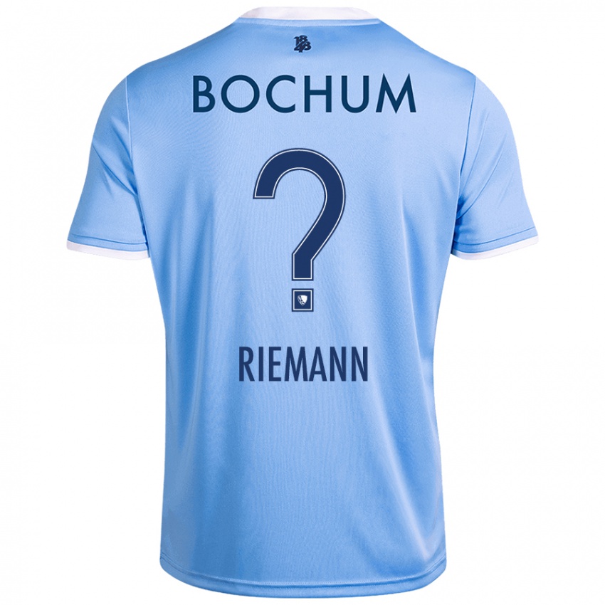 Hombre Camiseta Manuel Riemann #0 Azul Cielo 2ª Equipación 2024/25 La Camisa México