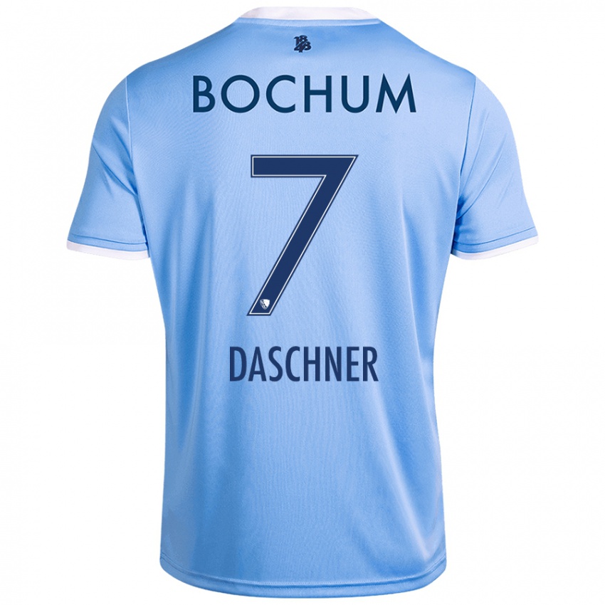 Hombre Camiseta Lukas Daschner #7 Azul Cielo 2ª Equipación 2024/25 La Camisa México