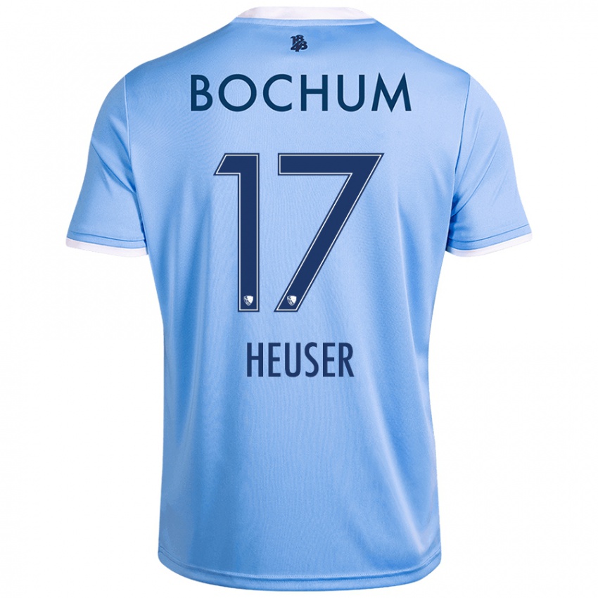 Hombre Camiseta Ben Heuser #17 Azul Cielo 2ª Equipación 2024/25 La Camisa México