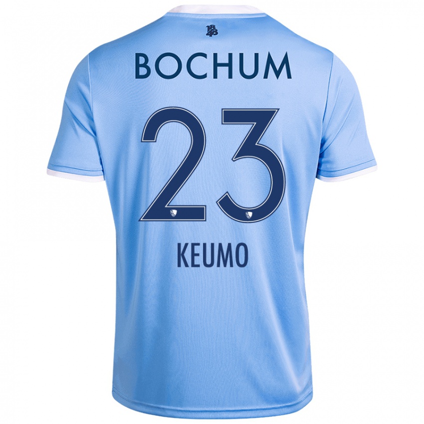 Hombre Camiseta Owono-Darnell Keumo #23 Azul Cielo 2ª Equipación 2024/25 La Camisa México