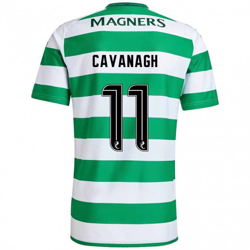 Mujer Camiseta Colette Cavanagh #11 Verde Blanco 1ª Equipación 2024/25 La Camisa México