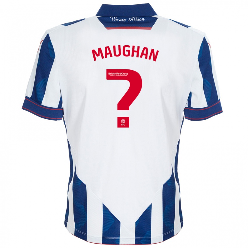 Mujer Camiseta Alfie Maughan #0 Blanco Azul Oscuro 1ª Equipación 2024/25 La Camisa México