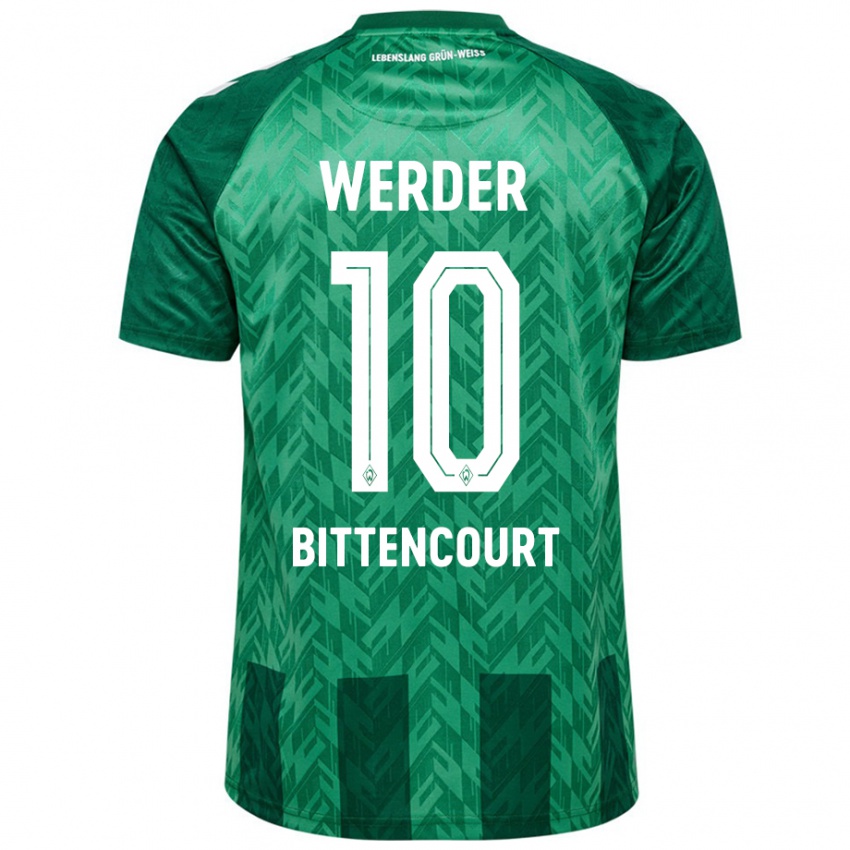 Mujer Camiseta Leonardo Bittencourt #10 Verde 1ª Equipación 2024/25 La Camisa México