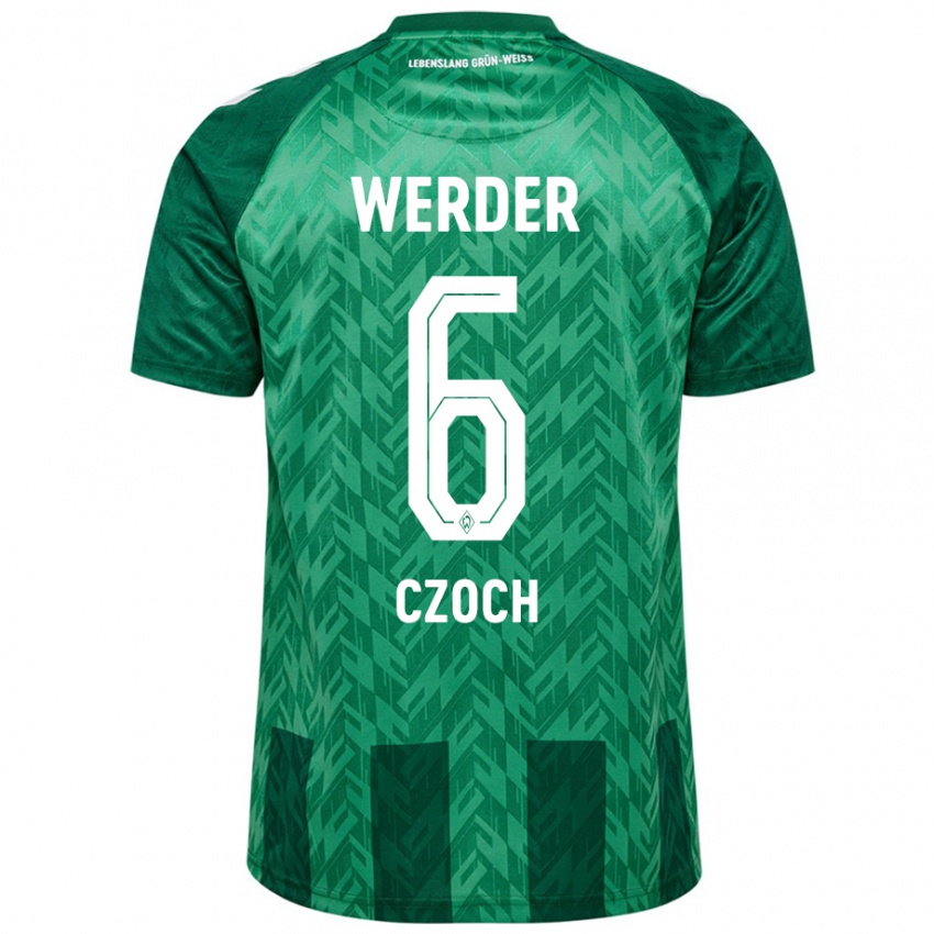 Mujer Camiseta Mike Czoch #6 Verde 1ª Equipación 2024/25 La Camisa México