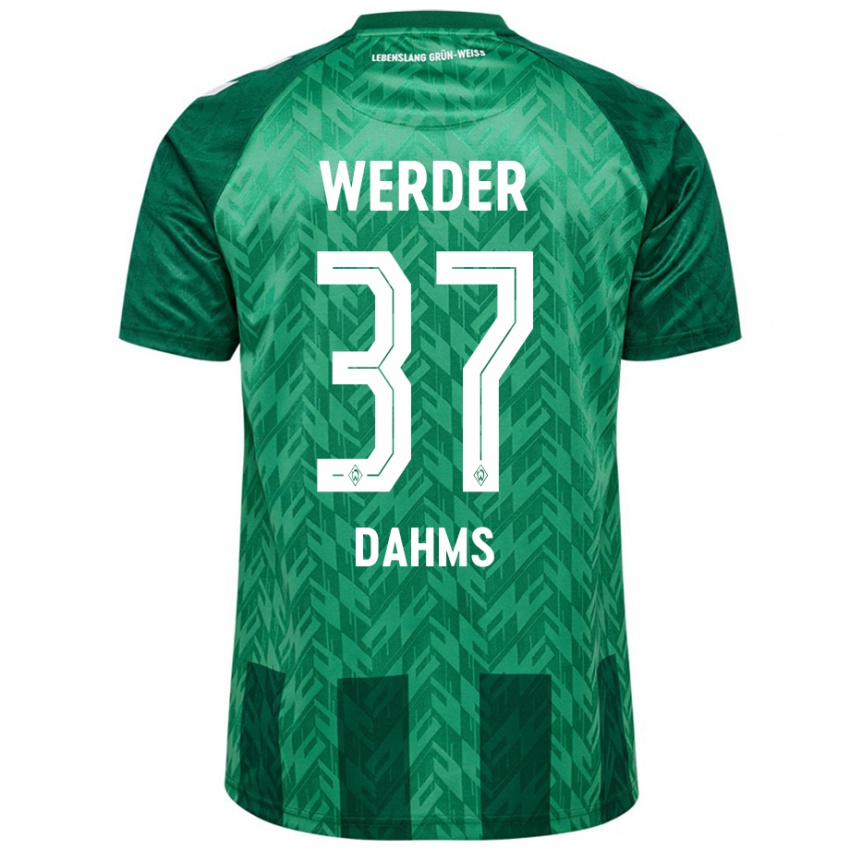 Mujer Camiseta Lena Dahms #37 Verde 1ª Equipación 2024/25 La Camisa México