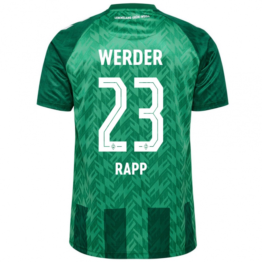 Mujer Camiseta Nicolai Rapp #23 Verde 1ª Equipación 2024/25 La Camisa México