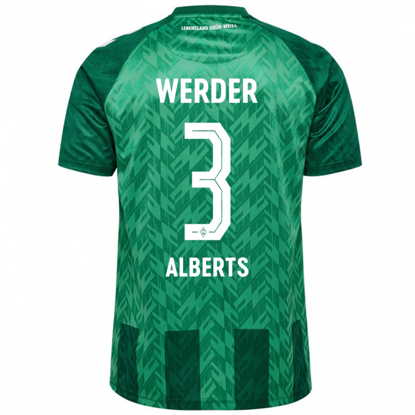 Mujer Camiseta Christopher Alberts #3 Verde 1ª Equipación 2024/25 La Camisa México