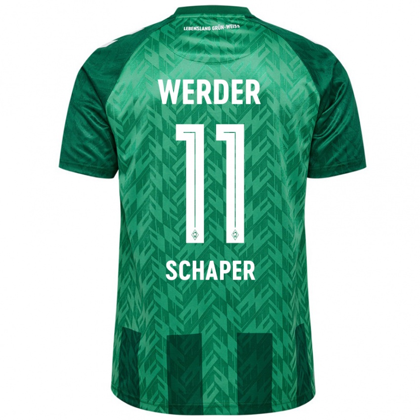 Mujer Camiseta Wilken Schaper #11 Verde 1ª Equipación 2024/25 La Camisa México