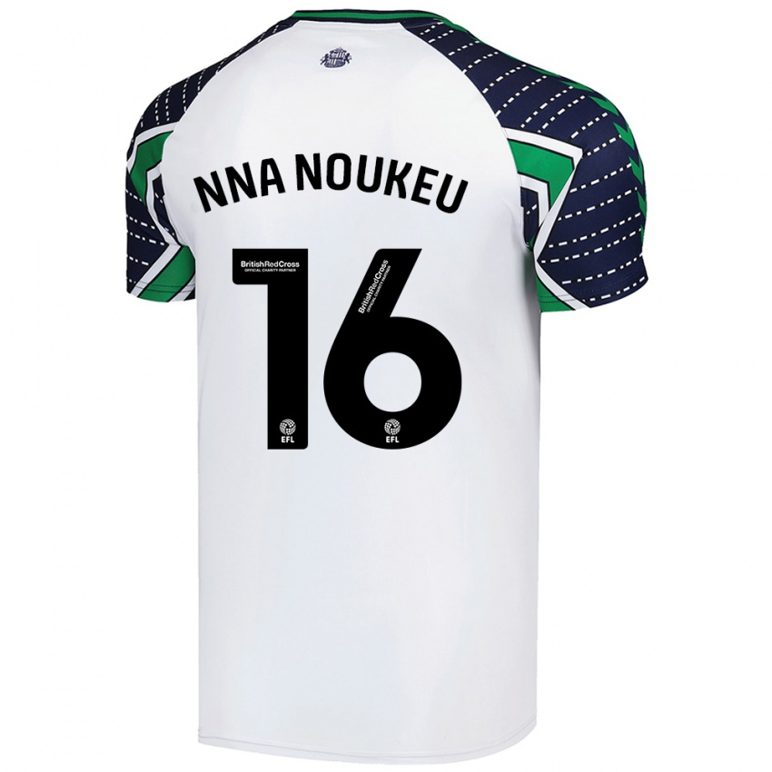 Mujer Camiseta Blondy Nna Noukeu #16 Blanco 2ª Equipación 2024/25 La Camisa México