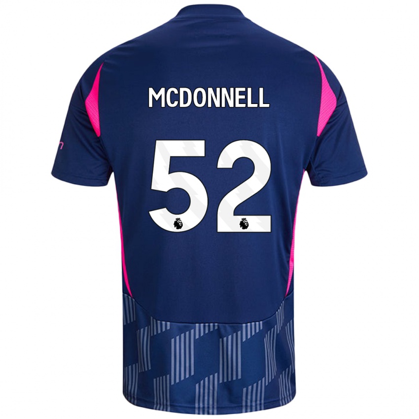 Mujer Camiseta Jamie Mcdonnell #52 Azul Real Rosa 2ª Equipación 2024/25 La Camisa México