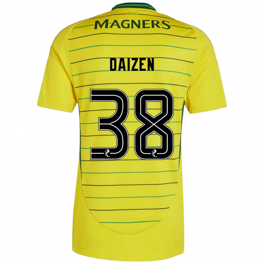 Mujer Camiseta Daizen Maeda #38 Amarillo 2ª Equipación 2024/25 La Camisa México