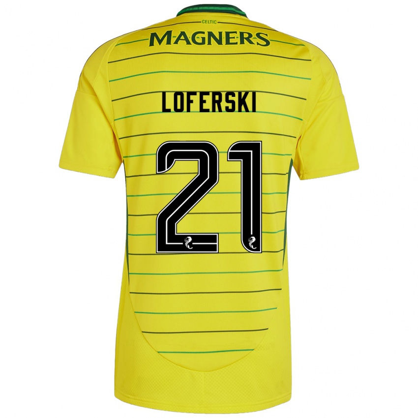 Mujer Camiseta Kit Loferski #21 Amarillo 2ª Equipación 2024/25 La Camisa México