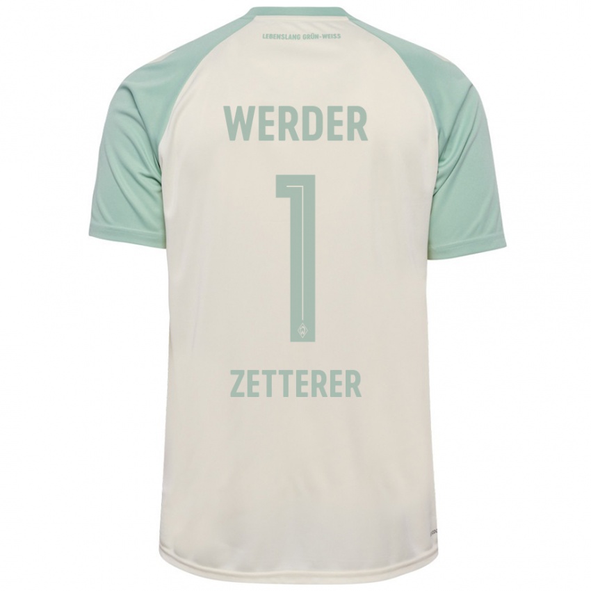 Mujer Camiseta Michael Zetterer #1 Blanquecino Verde Claro 2ª Equipación 2024/25 La Camisa México