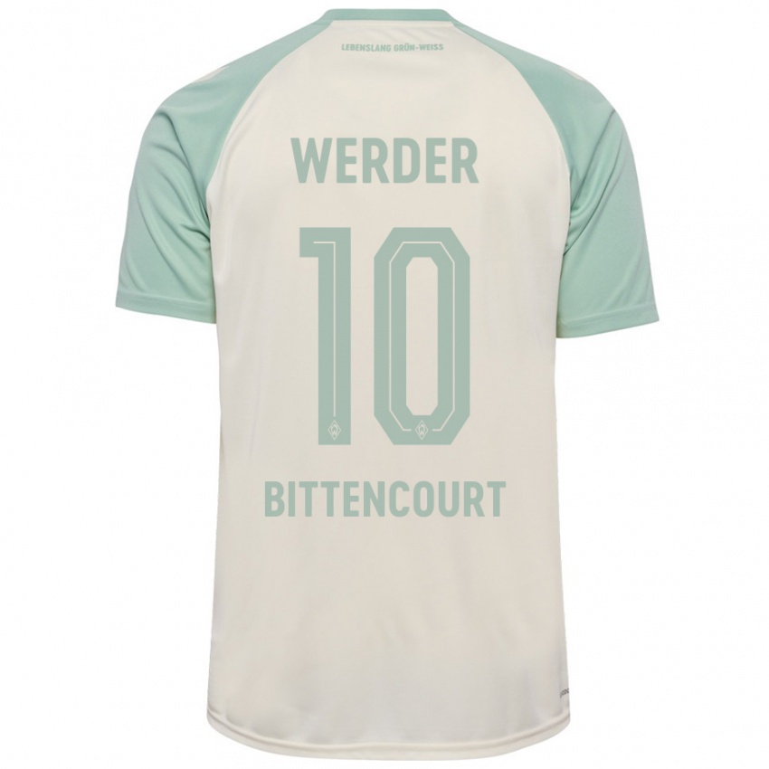 Mujer Camiseta Leonardo Bittencourt #10 Blanquecino Verde Claro 2ª Equipación 2024/25 La Camisa México