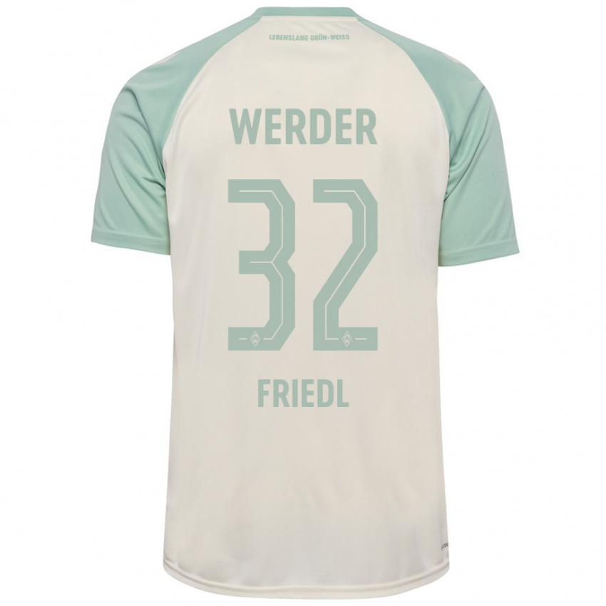 Mujer Camiseta Marco Friedl #32 Blanquecino Verde Claro 2ª Equipación 2024/25 La Camisa México