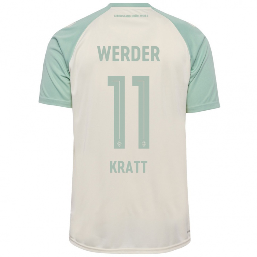 Mujer Camiseta Ronan Kratt #11 Blanquecino Verde Claro 2ª Equipación 2024/25 La Camisa México