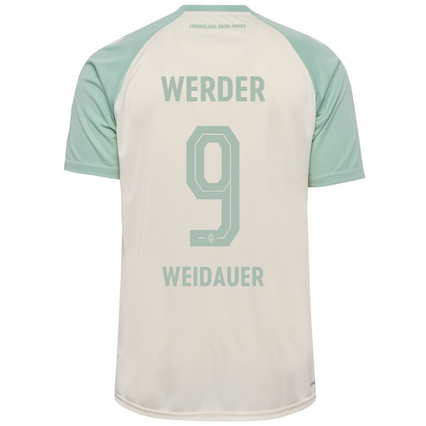 Mujer Camiseta Sophie Weidauer #9 Blanquecino Verde Claro 2ª Equipación 2024/25 La Camisa México