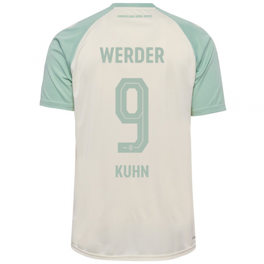 Mujer Camiseta Philipp Kühn #9 Blanquecino Verde Claro 2ª Equipación 2024/25 La Camisa México